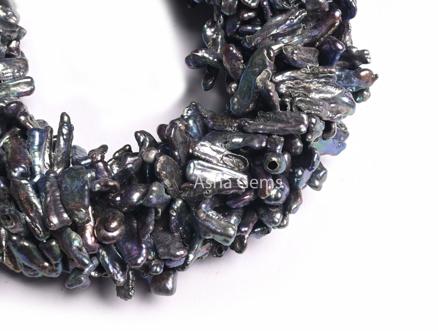 Beautiful Peacock Grey Black Water Pearl Uneven Shape Side Drill Nugget Beads,Fire ball Baroque Pearl Gemstone Pearl Bead Jewelry Craft SALE