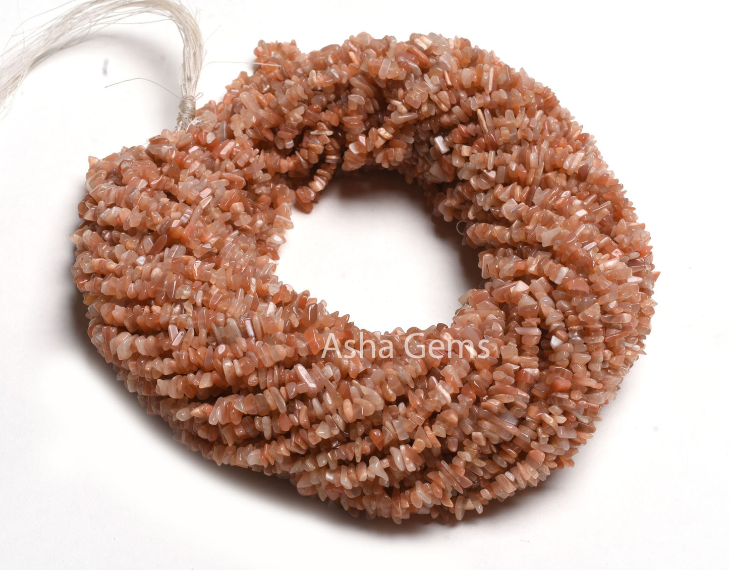 Natural Peach Moonstone Uncut Chips Raw Gemstone Beads ,Beautiful Pink Peach Shade Moonstone Smooth Uneven Beads AAA Quality Moonstone Beads