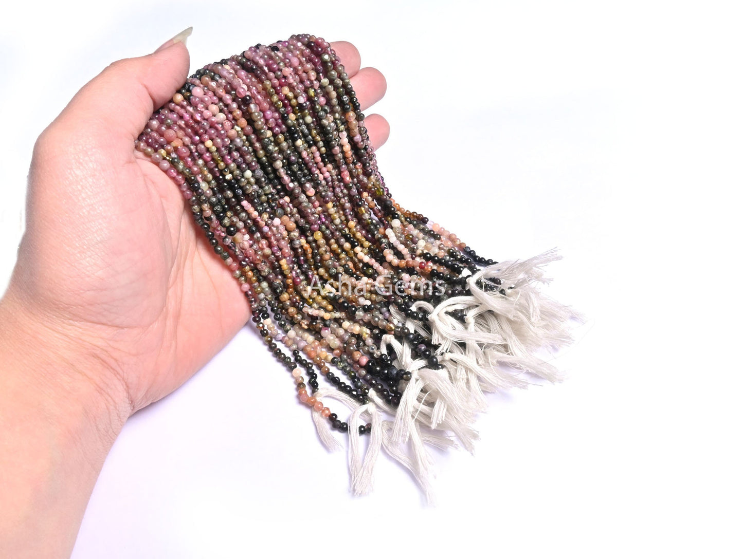 Natural Multi Tourmaline Smooth Round Shape Gemstone Beads,15" Strand Tourmaline Round ball Bead, Tourmaline Beads Jewelry Making Craft SALE