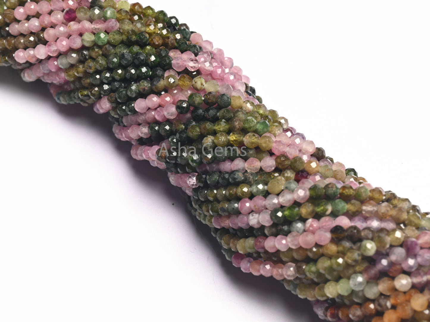 Beautiful Multi Color Tourmaline Faceted Rondelle Tiny Gemstone Beads,3 mm Tourmaline beads Natural Shaded Tourmaline Micro cut bead Jewelry