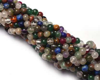Beautiful multi Color Smooth Round Ball Beads,12"Strand Natural Mix Gemstone Plain Round Shape Gemstone beads Disco Beads Jewelry Craft SALE