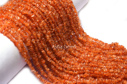 Carnelian Smooth raw Uncut Chip Gemstone Beads, Orange-Red Carnelian Plain Uneven Small Chip Beads Carnelian raw Rough Beads Jewelry Crafts