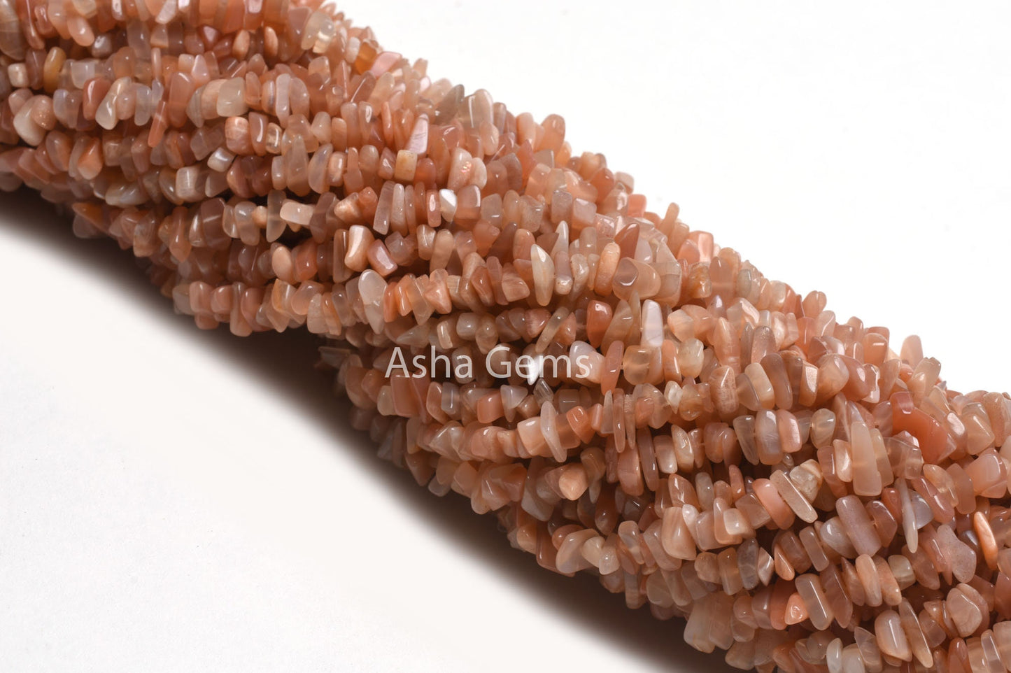 Natural Peach Moonstone Uncut Chips Raw Gemstone Beads ,Beautiful Pink Peach Shade Moonstone Smooth Uneven Beads AAA Quality Moonstone Beads