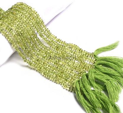 Fine Green Peridot Smooth Button Shape Handmade Gemstone Beads,4.5 mm Natural Peridot Button Center drill Beads, Peridot Bead Jewelry Crafts
