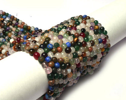 Beautiful multi Color Smooth Round Ball Beads,12"Strand Natural Mix Gemstone Plain Round Shape Gemstone beads Disco Beads Jewelry Craft SALE
