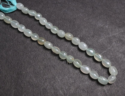 Beautiful Light Green aventurine fancy Puff Oval Shape Handmade beads, Natural Grape Green aventurine Smooth Oval Gemstone bead Jewelry SALE
