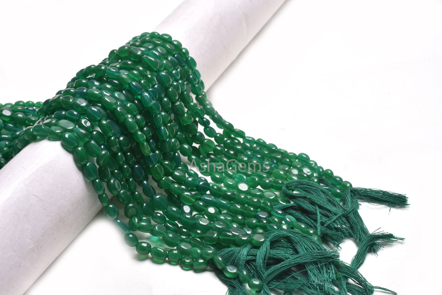 Fine Quality Green Quartz Oval Handmade Gemstone Beads,12"Strand Green Quartz smooth Oval Straight Drill Bead Jewelry Making Handicraft SALE
