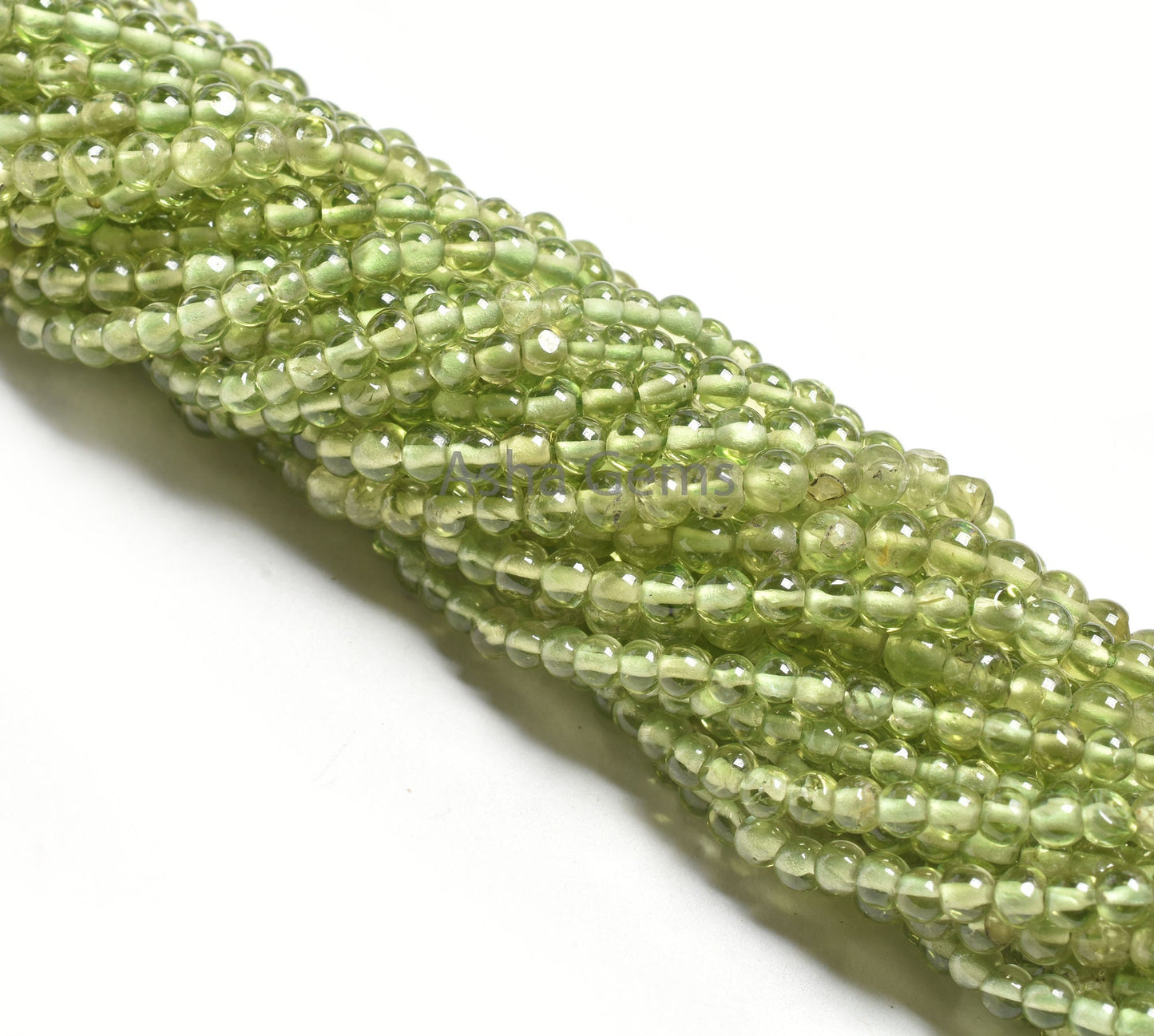 AAA Green Peridot Smooth Round Shape Gemstone Beads,12" Strand Natural Peridot Beads, Peridot Plain Round Ball Beads Jewelry Handicraft SALE