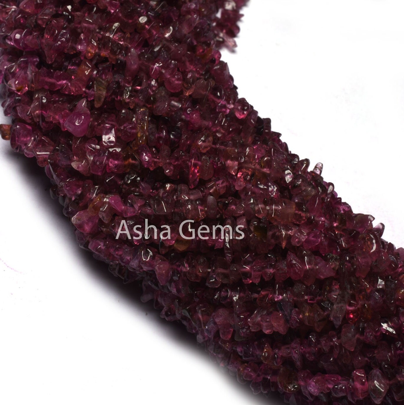 34 Inch Strand Natural Pink Tourmaline Gemstone Uncut Chips Raw Beads,Pink Tourmaline Smooth Nugget Rough Beads,Tourmaline,Uncut Chips Beads