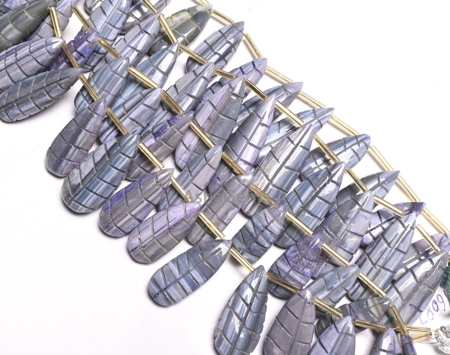 Amazing Shaded Blue Grey Opal Fancy Long Pear Carved Gemstone Handmade Beads,8" Opal Carving Fancy Teardrop Beads Jewelry Making Crafts SALE