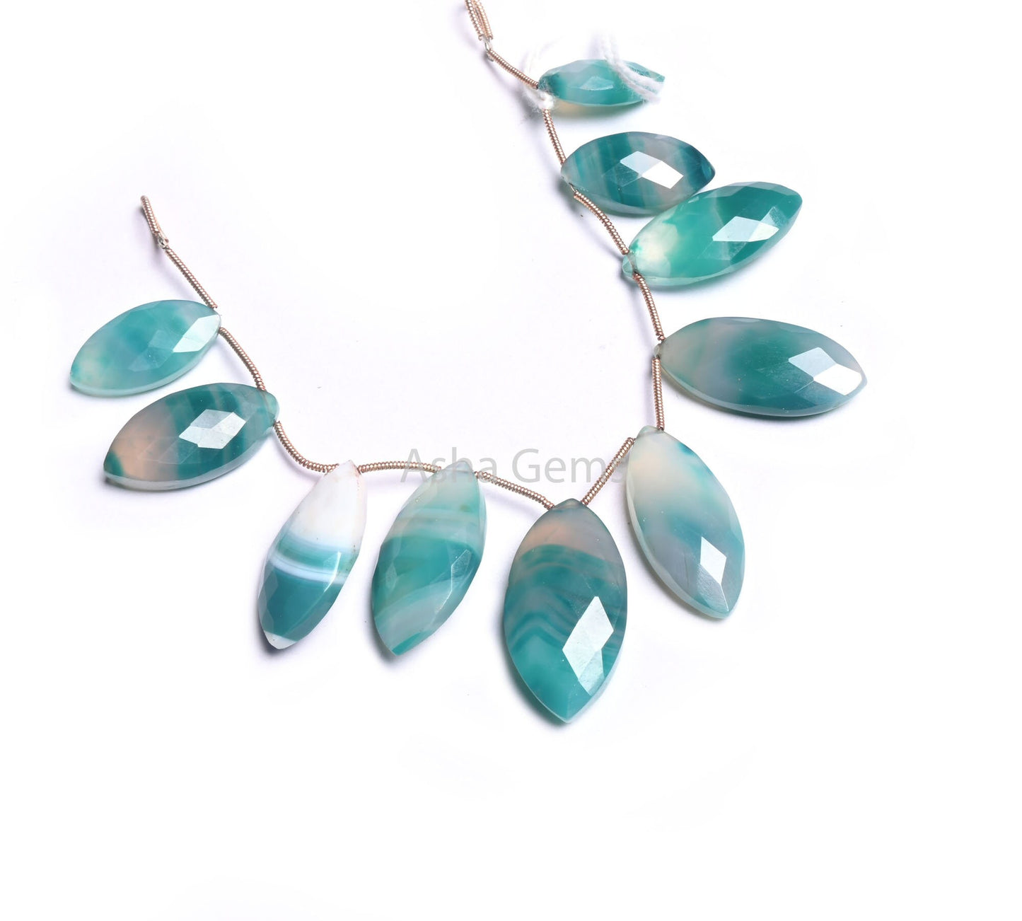 Beautiful Neon Green Shaded Chalcedony Fancy Marquise Shape Faceted Gemstone Beads, Chalcedony Marquise Side Drill Bead Jewelry Making Craft