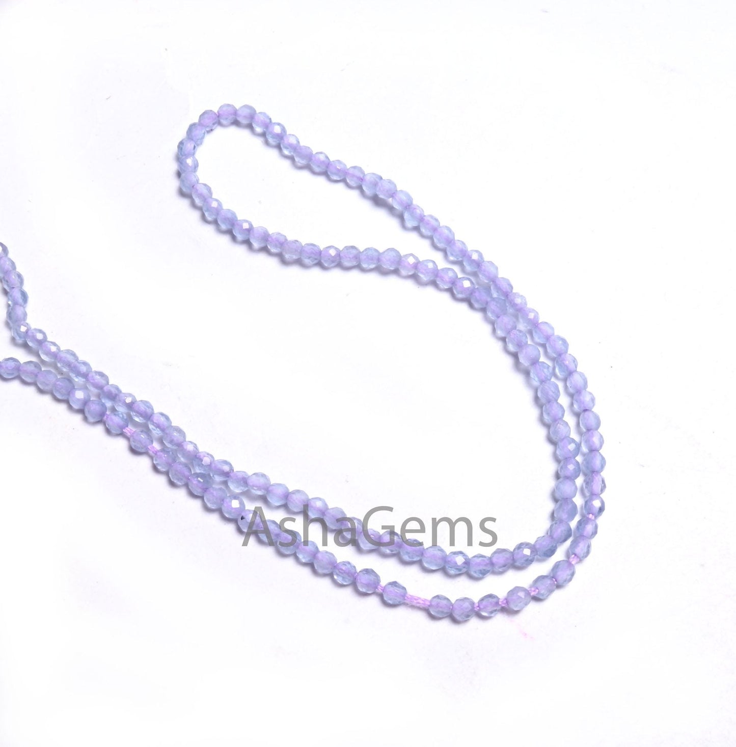 Beautiful Natural Lavender Quartz Micro Cut Faceted Gemstone Beads 2mm,AAA Purple Blue Lavendar Faceted Rondelle Shape Beads, Jewelry Crafts