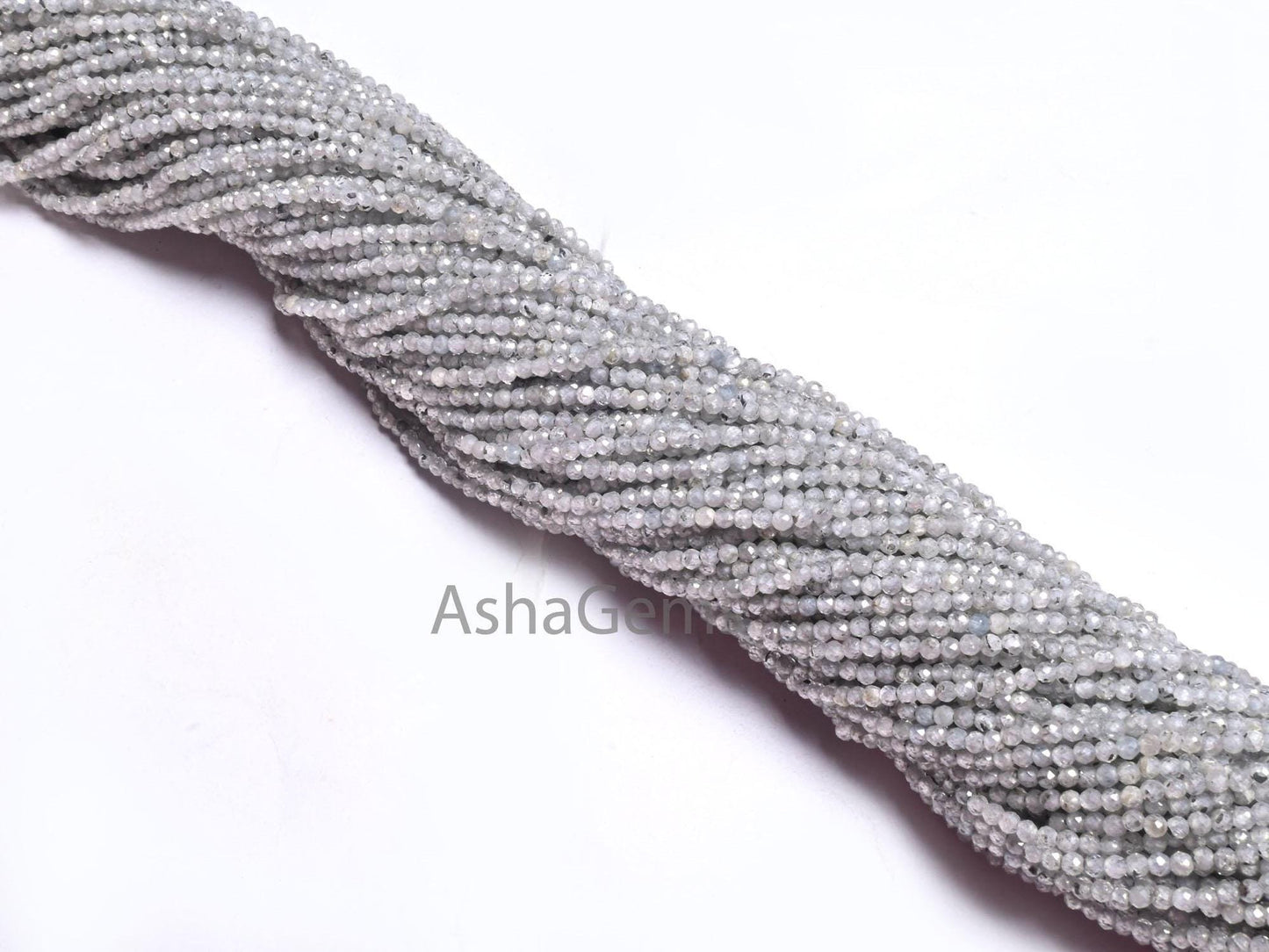 Genuine Grey Zircon Faceted Rondelle Beads,2 mm Natural Zircon Machine Cut Gemstone Tiny Beads, Real Zircon Micro cut Beads Necklace Jewelry