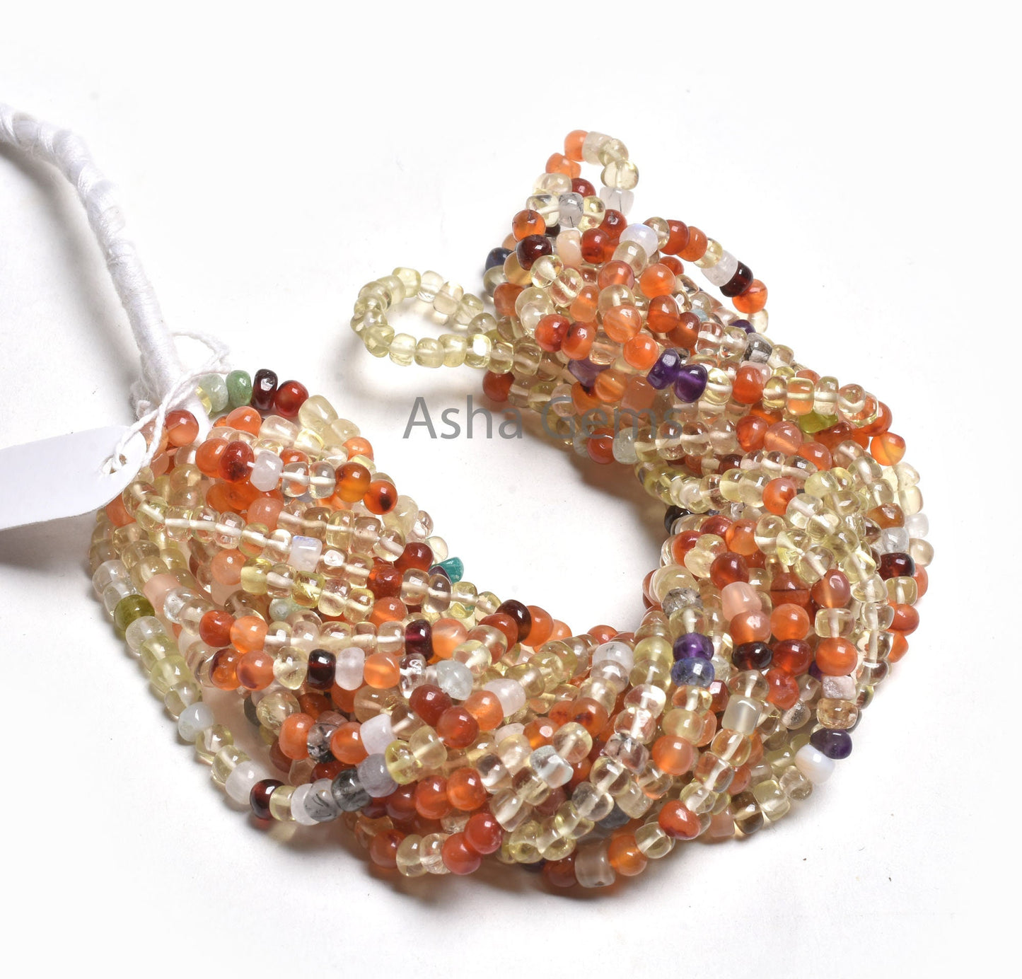 Beautiful Multi Color Disco Smooth Rondelle Gemstone Beads,16"Mix Color Stone Plain Handmade Beads, Colorful Beads Jewelry Making Craft SALE