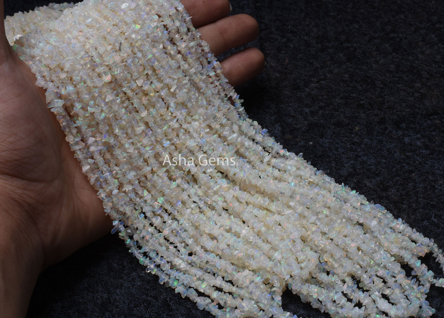 Beautiful 34"Strand Natural Ethiopian Opal Uncut Chips Gemstone Beads,Ethiopian opal Raw Nuggets Smooth Bead AAA Quality tiny Opal Chip Bead