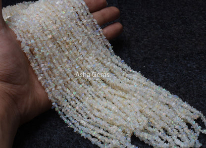 Beautiful 34"Strand Natural Ethiopian Opal Uncut Chips Gemstone Beads,Ethiopian opal Raw Nuggets Smooth Bead AAA Quality tiny Opal Chip Bead