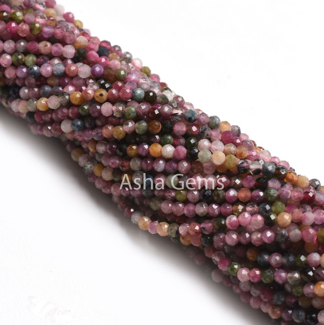Beautiful Disco Tourmaline Faceted Micro Cut Rondelle Gemstone Beads, Tourmaline Beads,2.25mm Multi Tourmaline Machine Cut Bead Jewelry SALE