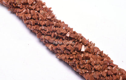 Beautiful Brown Sunstone Uncut Chips Gemstone Beads, Fine Sunstone Smooth Raw Rough Tiny Nuggets Beads, Sunstone  Beads Jewelry Making Craft