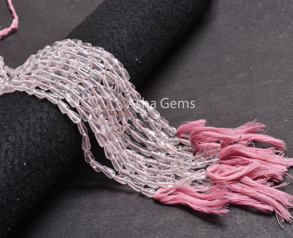 Pretty Pink Rose Quartz Smooth Drops Shape Beads, Natural Rose Quartz Teardrop,14"Strand Rose Quartz Straight Drill Drops handmade Bead SALE