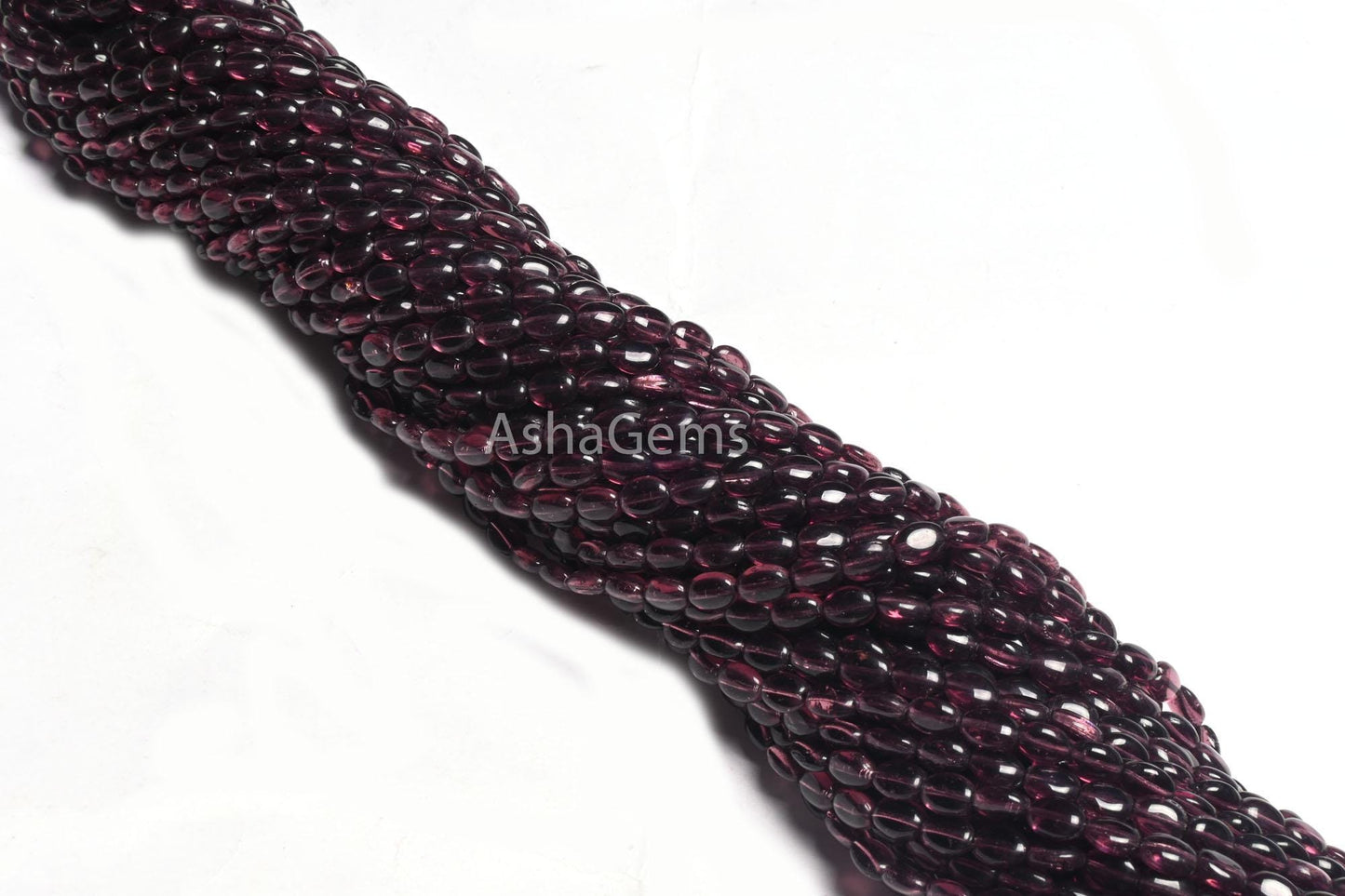 Beautiful Red Garnet Color Hydro Smooth Oval Shape Handmade Beads,13" Strand Fine Red Hydro Plain Oval Loose Beads Jewelry Making Craft SALE