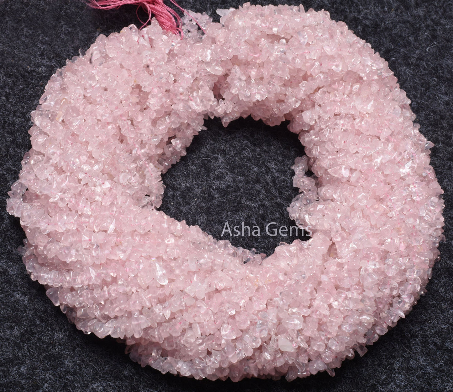 Fine Natural Rose Quartz Uncut Chips Raw Gemstone Beads,34"Strand pink Rose Quartz Smooth tiny Nugget Rough Beads, Rose Quartz Bead Jewelry