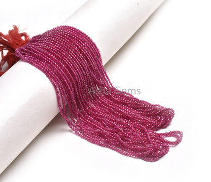 AAA Quality Red Imitation Micro Cut Faceted Beads,2 mm Ruby Imitation Machine Cut Rondelle Gemstone Beads Jewelry Necklace Making Craft SALE