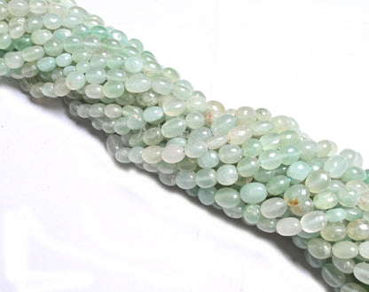 Fine Green aventurine Smooth Oval Handmade Gemstone beads, Natural Shaded Light Green aventurin Fancy Puff Oval bead Jewelry Handicraft SALE