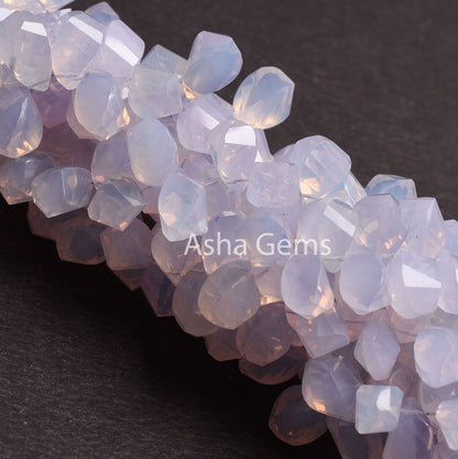 Lavender Quartz Fancy Twisted Drop Beads,8"Strand Purple Lavender Quartz Faceted Teardrop Gemstone Briolette Bead, Lavender Quartz Bead SALE