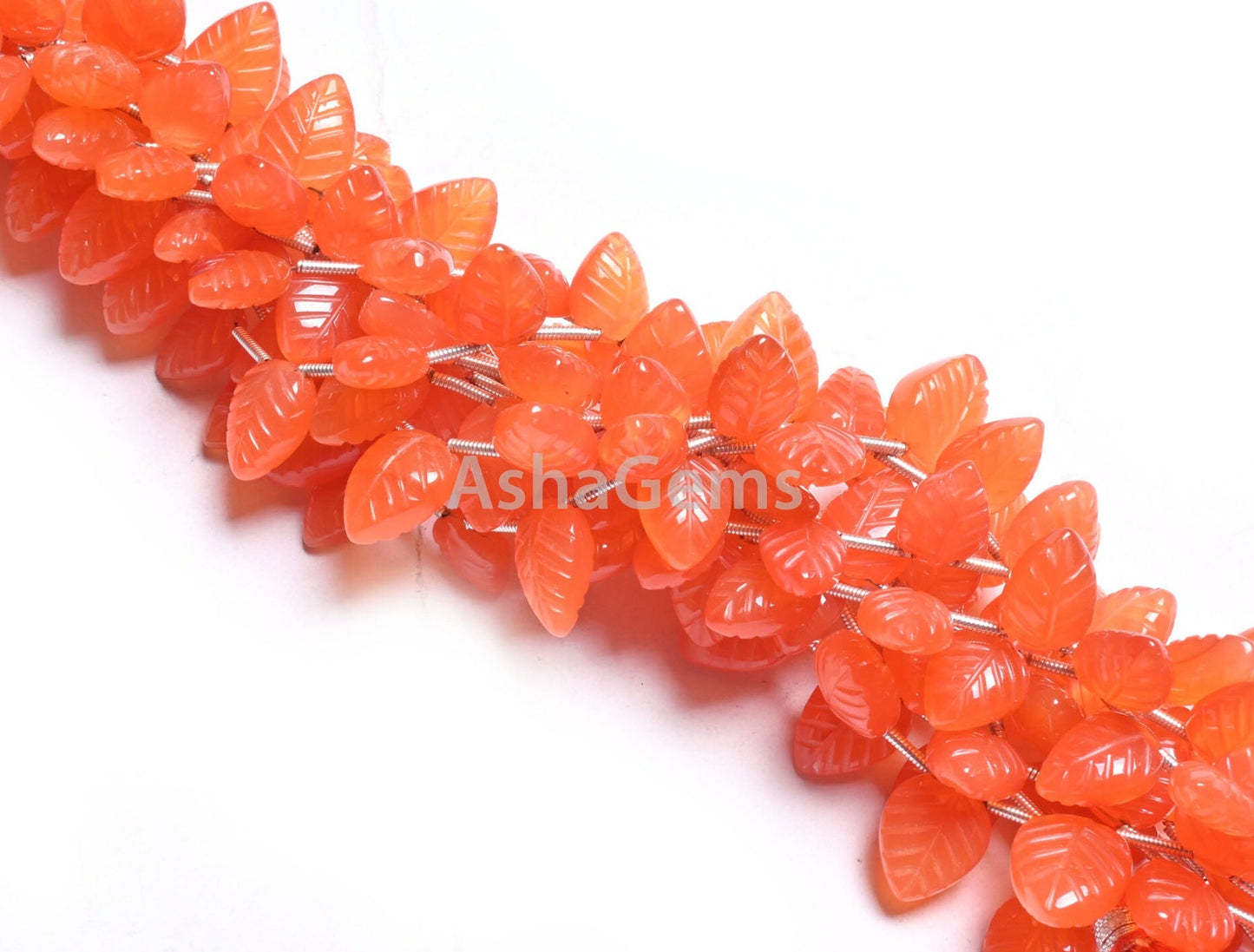 AAA Quality Carnelian Fancy Leaves Shape handmade Carving Beads, Orange Carnelian Carved Pear Briolette Gemstone Beads Jewelry Making Craft
