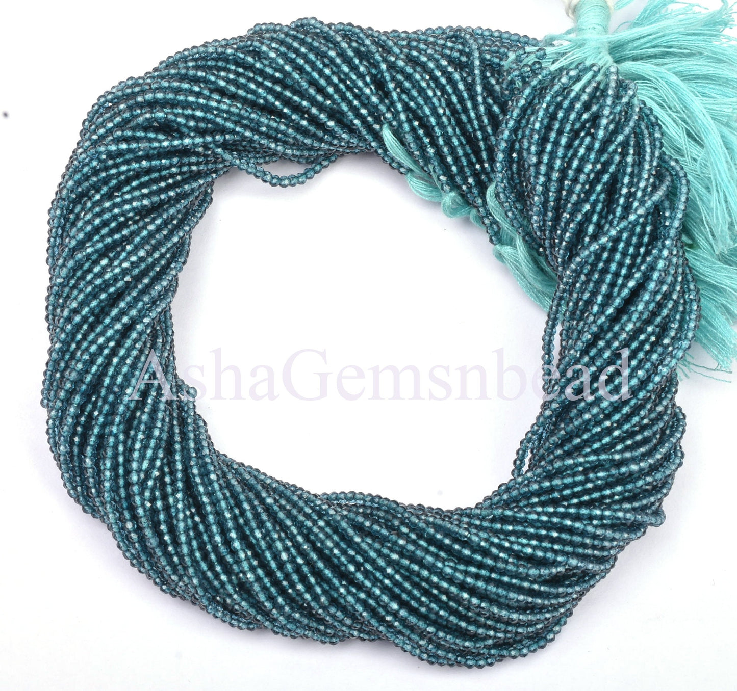 13"Strand Genuine Topaz London BT Coated Micro Cut Rondelle Faceted Gemstone Beads,2mm,Super Fine AAA+ Quality,Faceted Tiny Beads,Jewelry