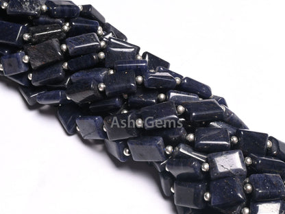 Beautiful Blue Quartz Fancy Rectangle Shape Handmade Beads,9" Quartz Smooth Chicklet Straight Drill Gemstone Loose Bead Jewelry making Craft