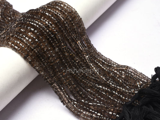 Beautiful Smoky Quartz Handmade Tyre Shape Beads,13 Inch Strand, Natural Smoky wheel shape Beads, Smoky Gemstone Beads For Jewelry Crafts