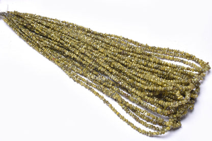 Rough Diamond Uncut Chip beads, Natural Green-Yellow Diamond Uncut Beads, Genuine Raw Diamond beads, Wholesale diamond beads Jewelry Makings