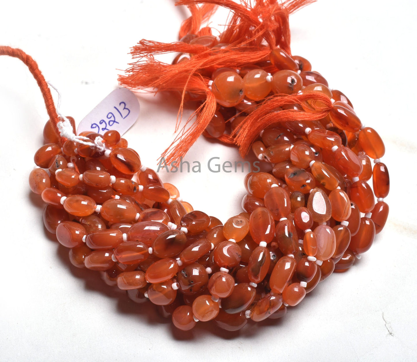 10" Strand Red Carnelian Handmade Oval shape smooth Beads, Carnelian Uneven Oval Straight Drill Gemstone Carnelian Bead Jewelry Crafts SALE
