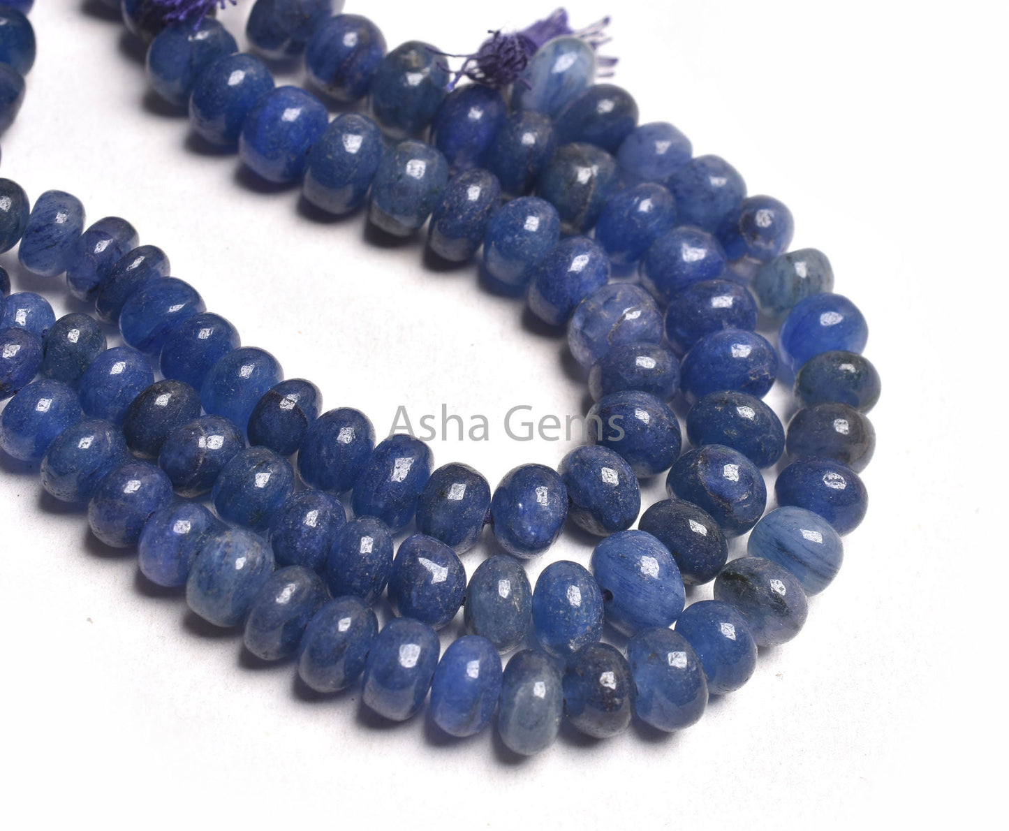 Fine Blue Tanzanite Smooth Gemstone Loose Beads, Tanzanite Plain Handmade Rondelle Shape Beads TZ, Tanzanite Beads For Jewelry Making Craft