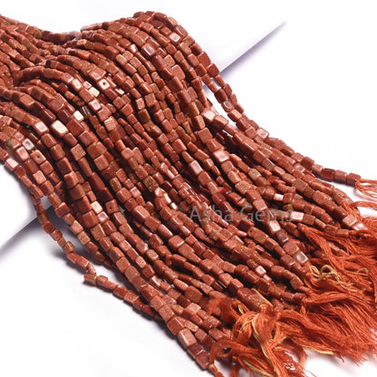 12" Strand Brown Sunstone Rectangle Handmade Smooth Beads, Sunstone Fancy Dwarf Rectangle Straight Drill Bead Jewelry making handicraft SALE