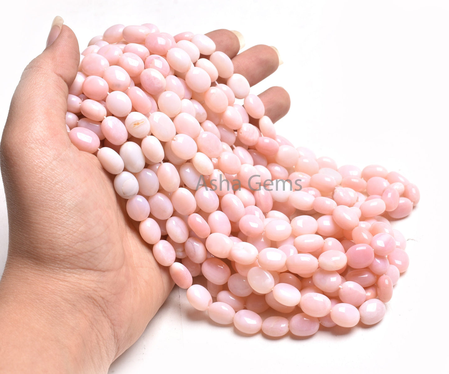 Beautiful Pink Opal Handmade Nugget Gemstone Beads, Shaded Pink Opal Beads,8/16"Fine Opal Smooth Uneven Oval Nugget Beads Jewelry Craft SALE