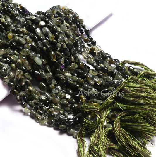 Natural Moss Prehnite Smooth Nuggets Beads,5-8 mm prehnite Beads, Moss Green Prehnite Tiny Nugget Uneven Gemstone Beads Jewelry Craft SALE