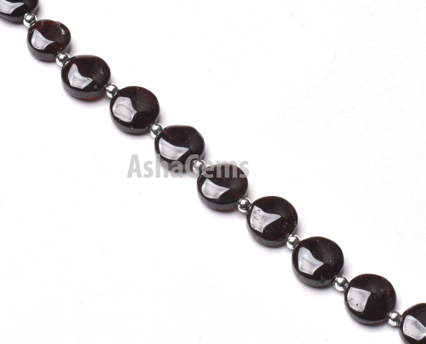 8"Strand Natural Red Garnet Coin Shape Beads,9.50- 11 mm Garnet Smooth Coin Beads, Loose Gemstone Beads Handmade Garnet Beads For Jewelry