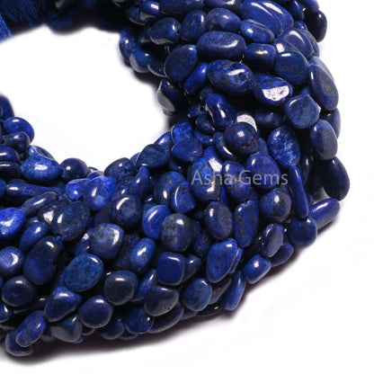 Beautiful Blue Lapis Smooth Handmade Nugget Gemstone Beads,7-12 mm Lapis Lazuli Uneven Tumble handmade Beads Lapis Jewelry Making Craft SALE (AG 22294)