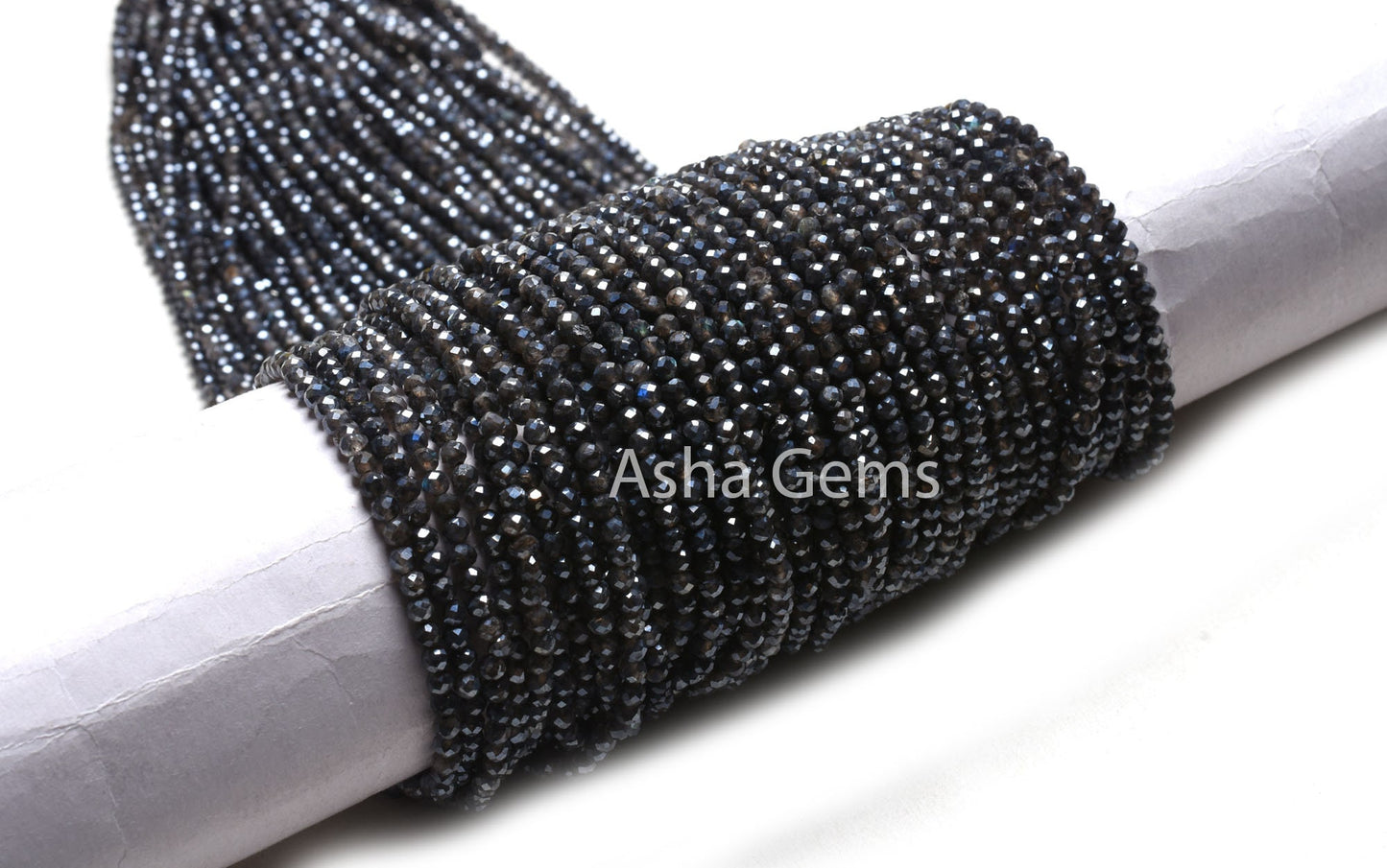 3 mm labradorite Faceted Rondelle Beads,12.5"Strand labradorite Silver Coated Machine Cut Gemstone Beads, AAA Labradorite Beads Jewelry SALE