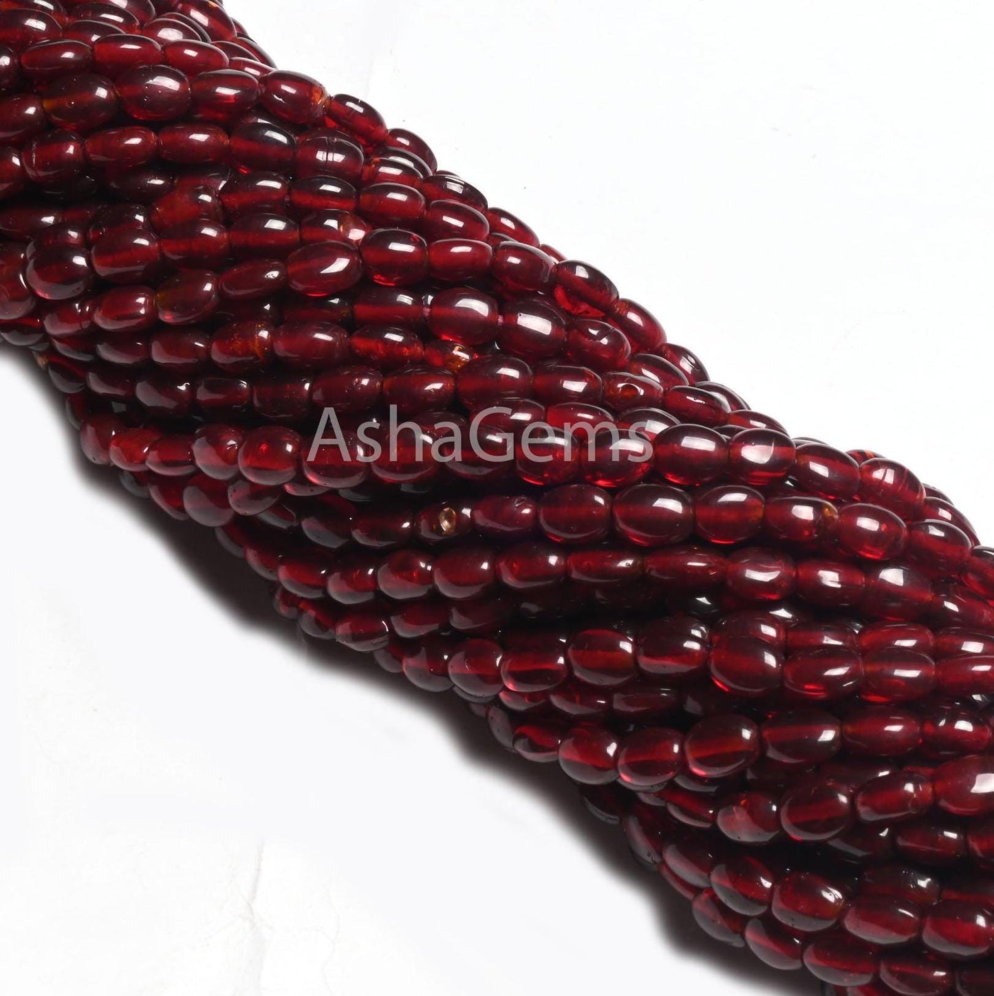13" Strand Fine Red Garnet Color Hydro Smooth Oval Shape Handmade Beads,5.5-7 mm Maroon Red Hydro Plain Oval Beads Jewelry Making Craft SALE