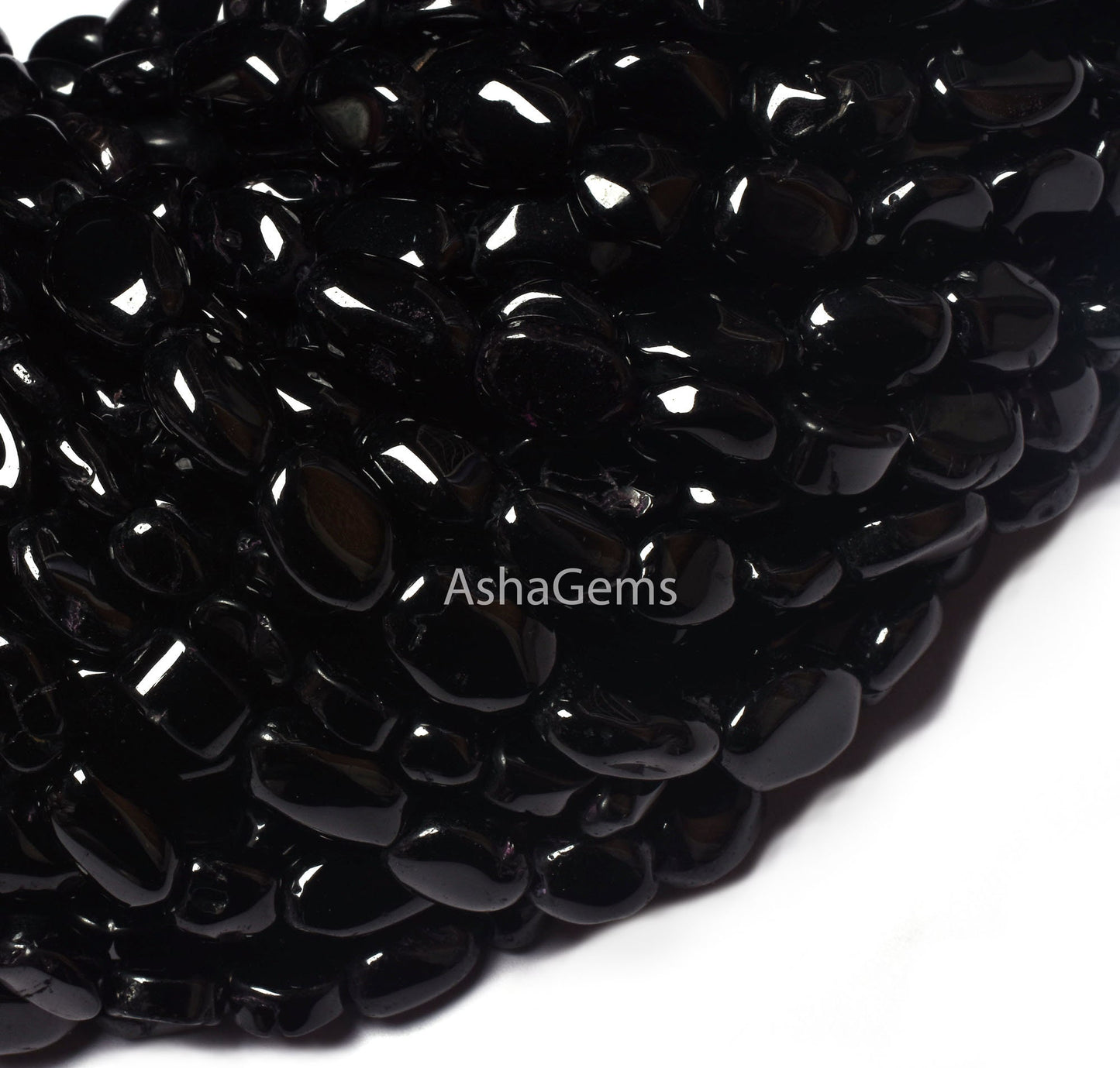 Natural Black Spinel Smooth Oval Shape Beads,13" Strand Spinel Handmade Uneven Oval Shape Beads, Black Spinel Beads For Jewelry Making Craft