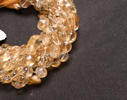 Beautiful Citrine Quartz Smooth Coin Shape Handmade Beads, Natural Light Yellow Citrine Plain Coin Gemstone Loose Citrine Bead Jewelry Craft