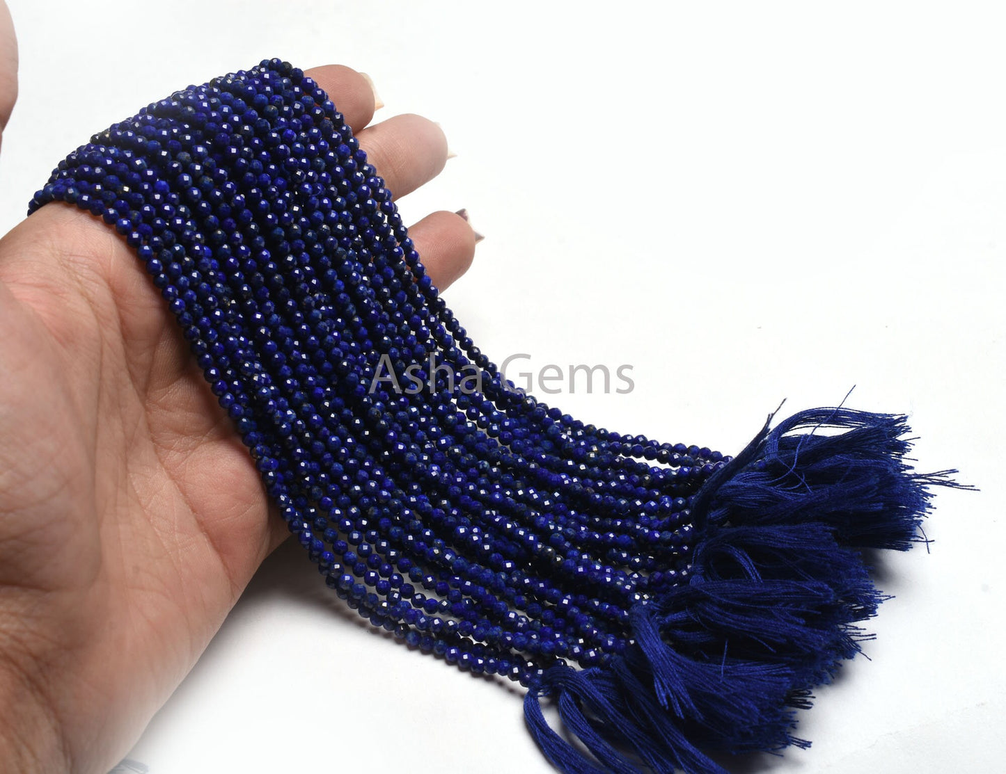 AAA Quality Lapis Lazuli Micro Cut faceted Beads,3 mm Natural Blue Lapis Machine Cut Rondelle Gemstone Beads,13"Real Lapis Bead Jewelry SALE