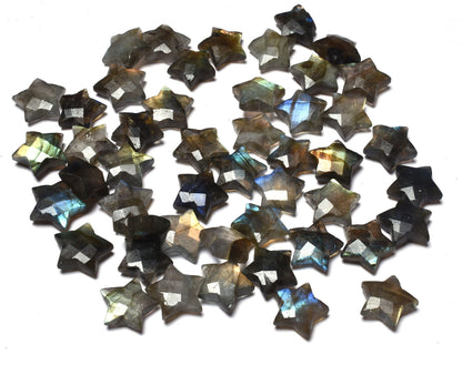 3,5,10 Pc Flashy Labradorite Carved Star Briolette,11-12 mm Black Rainbow Carving Star Gemstone Multi Fire labradorite Jewelry Making Crafts
