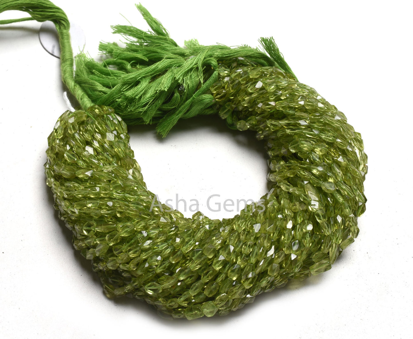 Beautiful Green Peridot faceted Oval Shape Beads,13" Strand Peridot Oval Briolette Straight Drill Gemstone Handmade Beads Handicraft Jewelry