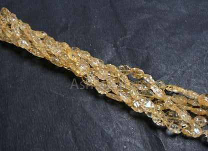 Beautiful Citrine Quartz Carved Oval Shape Gemstone Beads,7.5-12 mm Natural Yellow Citrine Carving fancy Oval T Drill Handmade Beads Jewelry