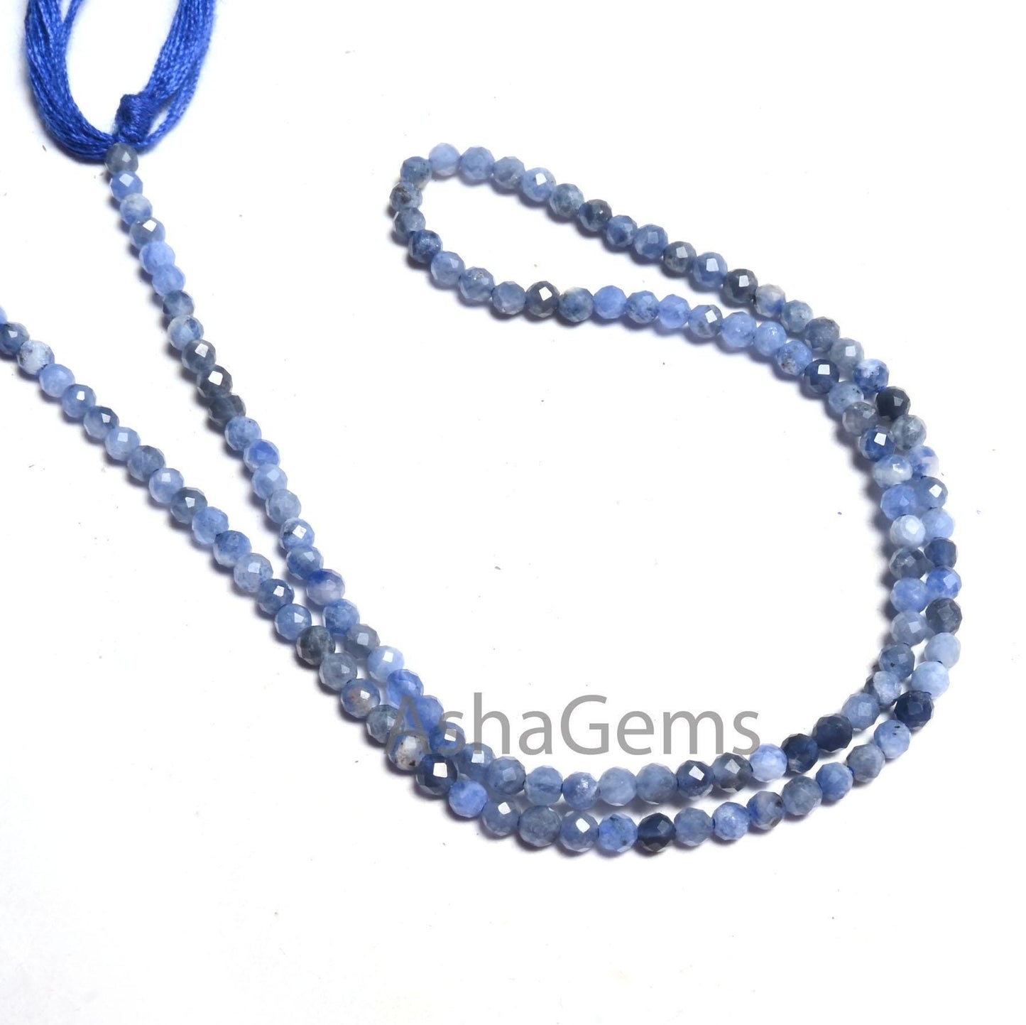 Natural Blue Sodalite Micro Cut Rondelle Shape Gemstone Tiny Beads, 2.25 mm Sodalite Machine Cut faceted Beads Jewelry Necklace Crafts SALE