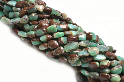 Fine Quality Bio Chrysoprase Smooth Nugget Shape Beads, Shaded Chrysoprase Handmade Tumble Gemstone Beads, Natural Chrysoprase Beads Jewelry